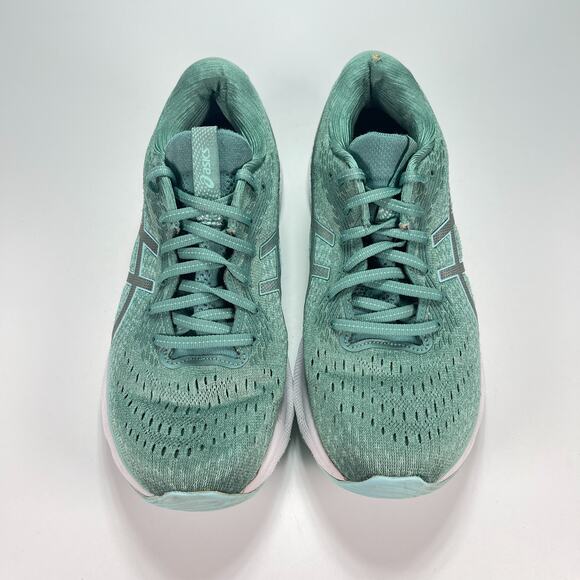 Asics Gel-Nimbus 24 Seafoam Green Lace Up Running Shoes 1012B201 Women's Size 10 - Picture 3 of 12